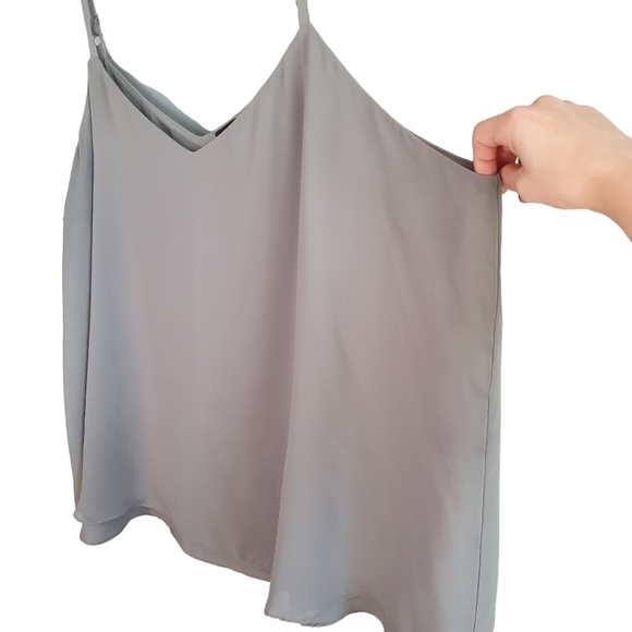 TORRID Sophie Chiffon Swing Cami Flowy Tank Top Gray Women's Plus Size 5X - Picture 6 of 13